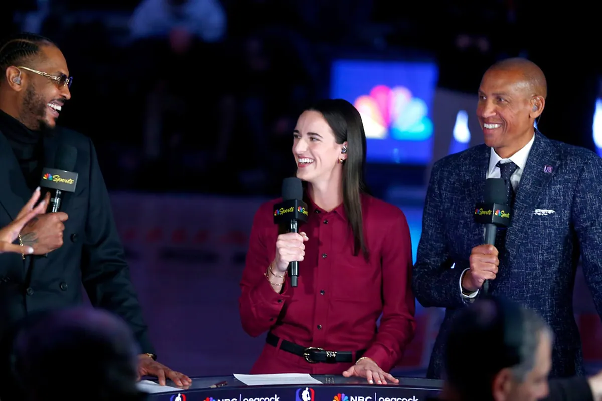 Nba Halftime Commentators Caitlin Clark sparks outrage in her NBA debut as a commentator | Marca