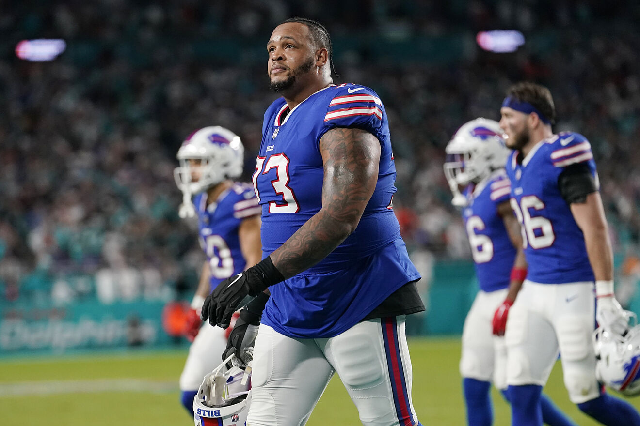 Buffalo Bills offensive tackle Dion Dawkins
