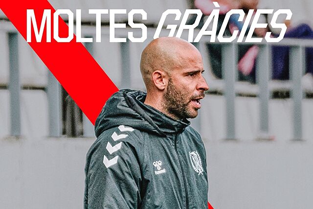 Cristian G�mez, ext�cnico de L'Hospitalet.