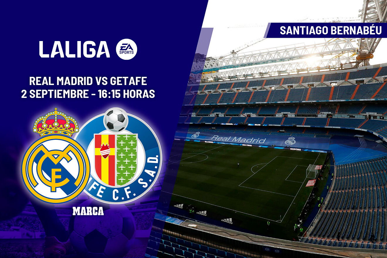 LaLiga EA Sports: Real Madrid - Getafe: horario y dónde ver en TV hoy ...