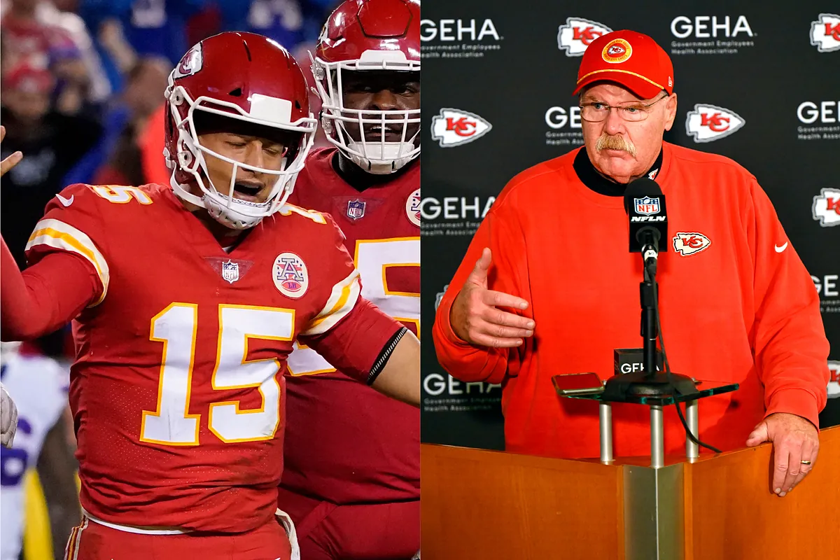 Andy Reid reveals Patrick Mahomes' intense anger amid injury concerns that  could derail Chiefs' season | Marca