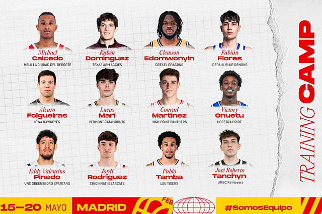 La convocatoria para el 'training camp'