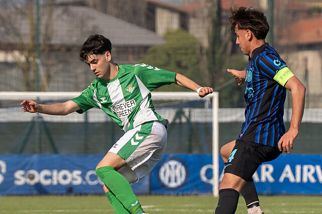 Octavos de final de la Youth League entre Inter y Betis