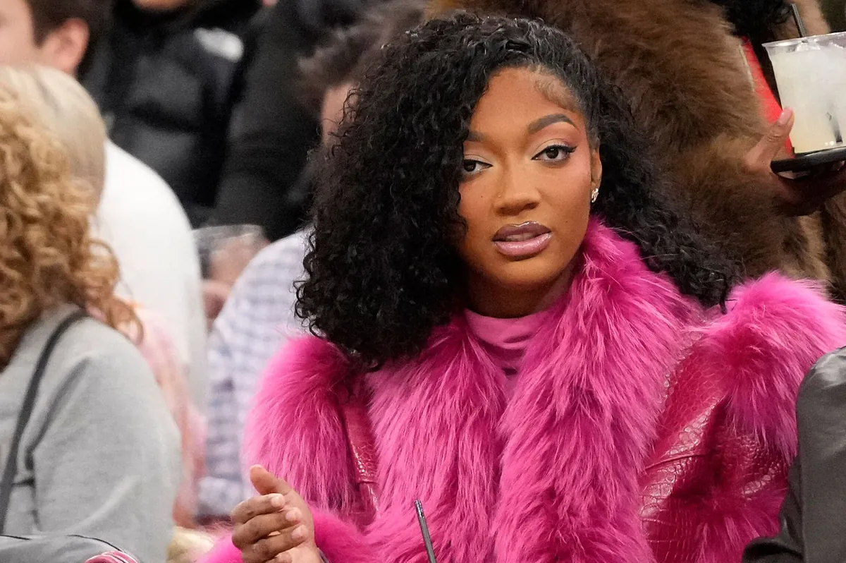 Angel Reese draws attention and sparks questions with her outfit in Germany at an NBA international game