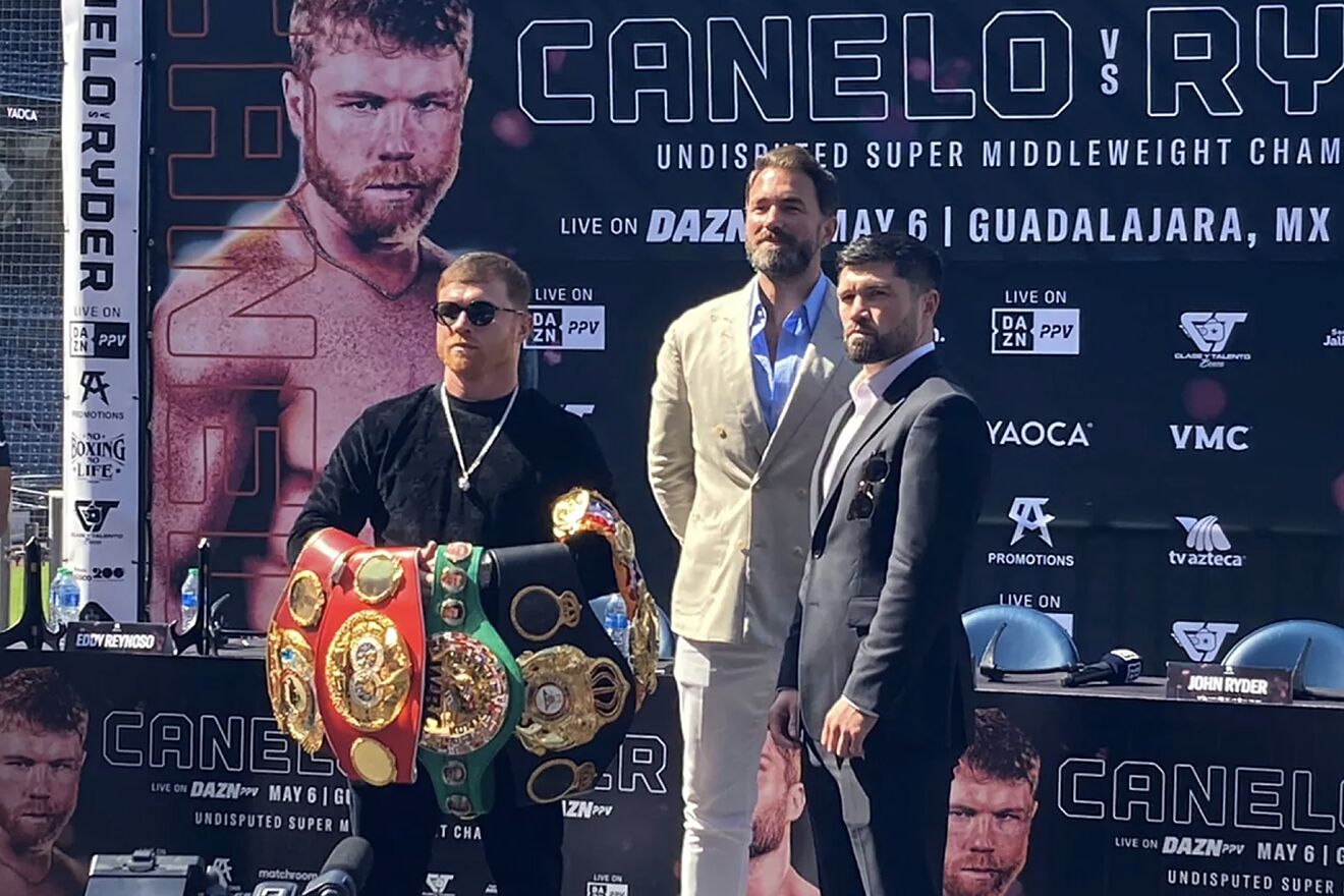 Saul "Canelo" Alvarez and John Ryder