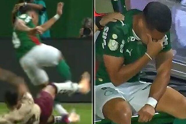 La pesadilla de Vitor Roque: le vuelven a romper con una dura entrada a 48 d�as del Mundial