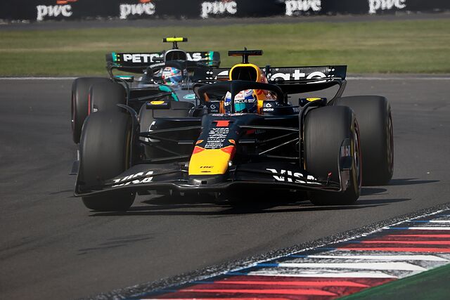 Max Verstappen, delante de Kimi Antonelli, en el Gran Premio de M�xico.
