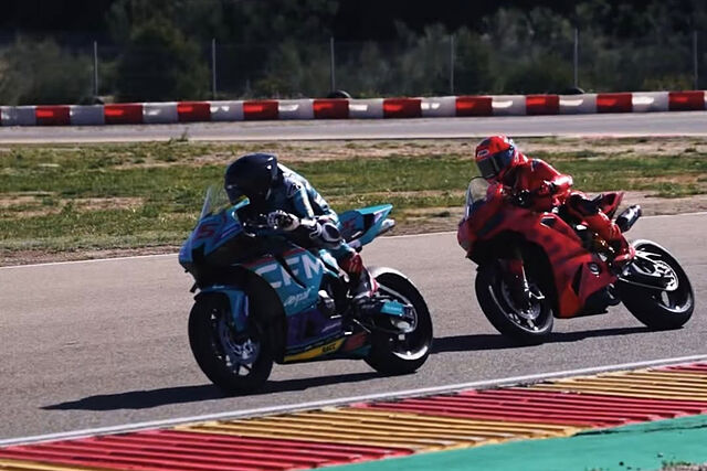 M�rquez, en el entrenamiento.