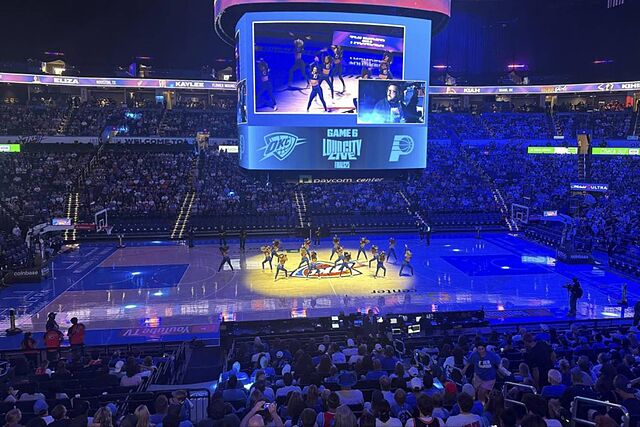 El Paycom Center de Oklahoma, a reventar durante el sexto partido de estas Finales.