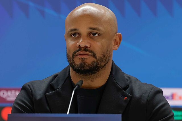 Vincent Kompany, en rueda de prensa