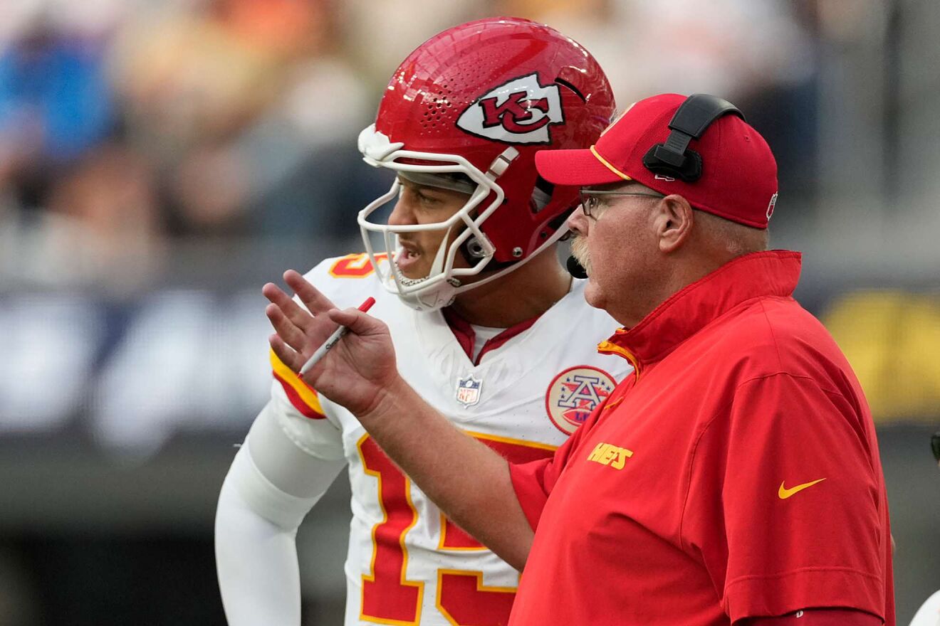 Andy Reid and Patrick Mahomes