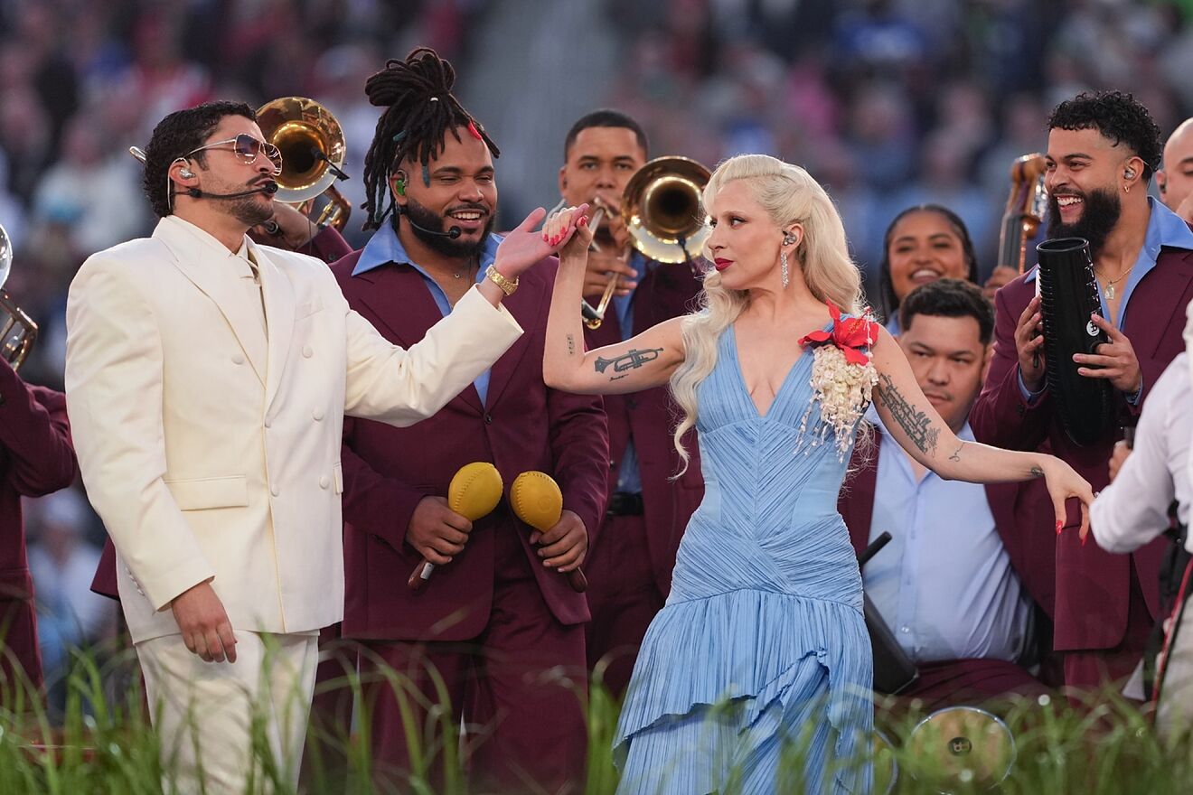 Lady Gaga joined Bad Bunny for an electrifying Super Bowl Halftime...