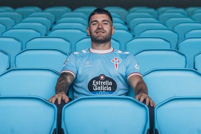 Javi Gal�n como jugador del Celta.