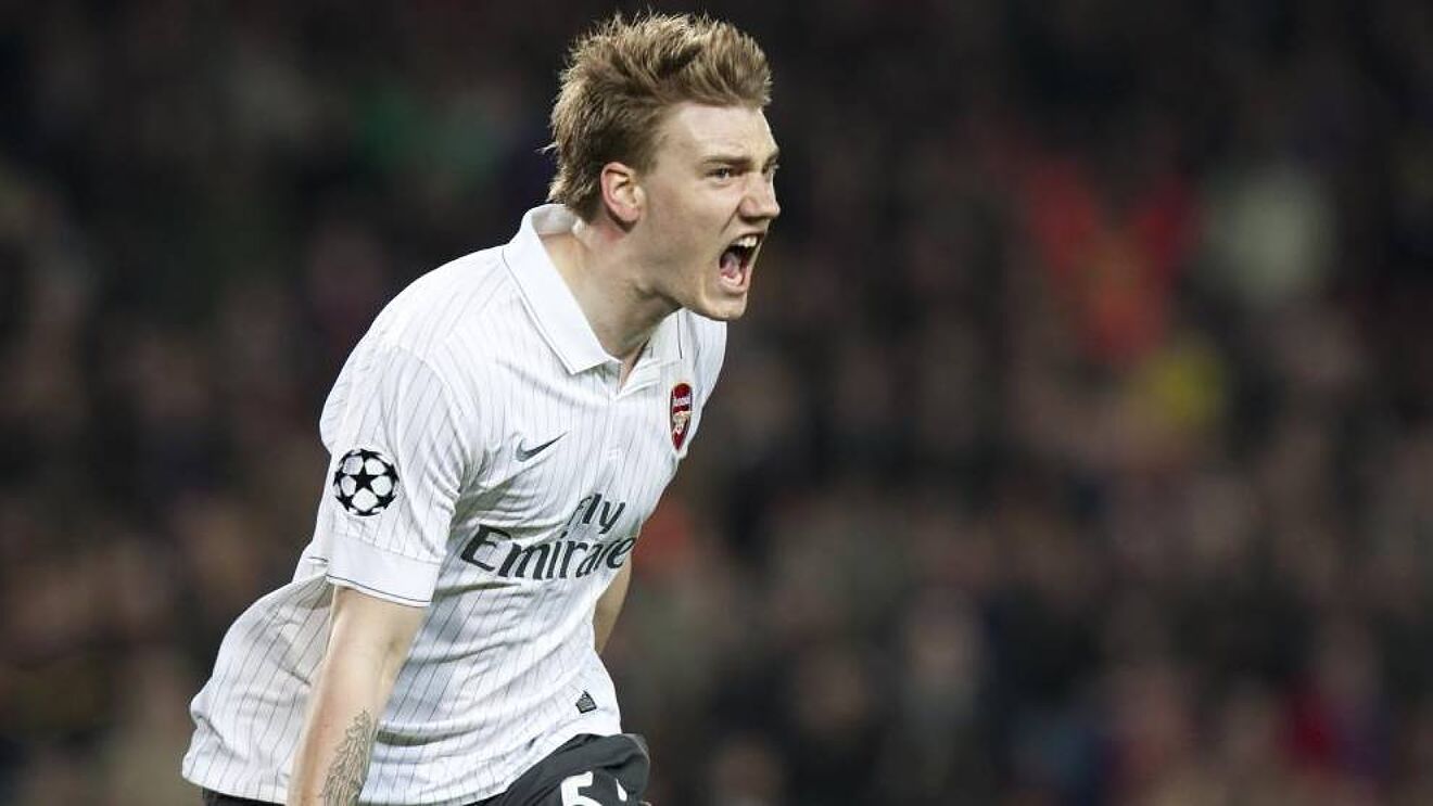 Nicklas Bendtner, en el Arsenal.