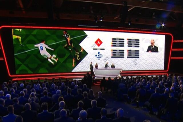 Imagen del sorteo celebrado en Bruselas.