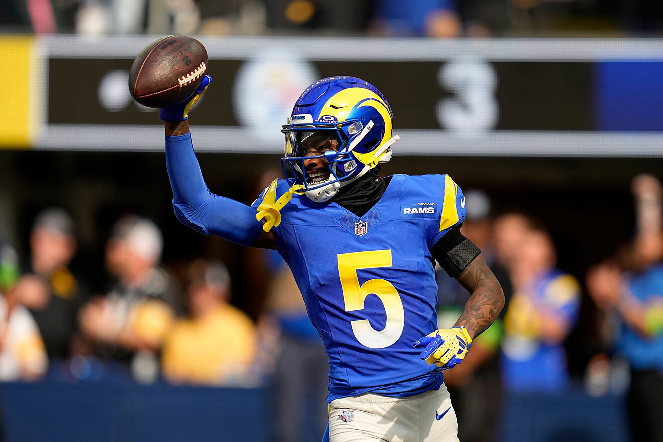 Tutu Atwell with the Rams