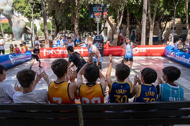 Un partido 3x3 del Circuito CaixaBank de 2025