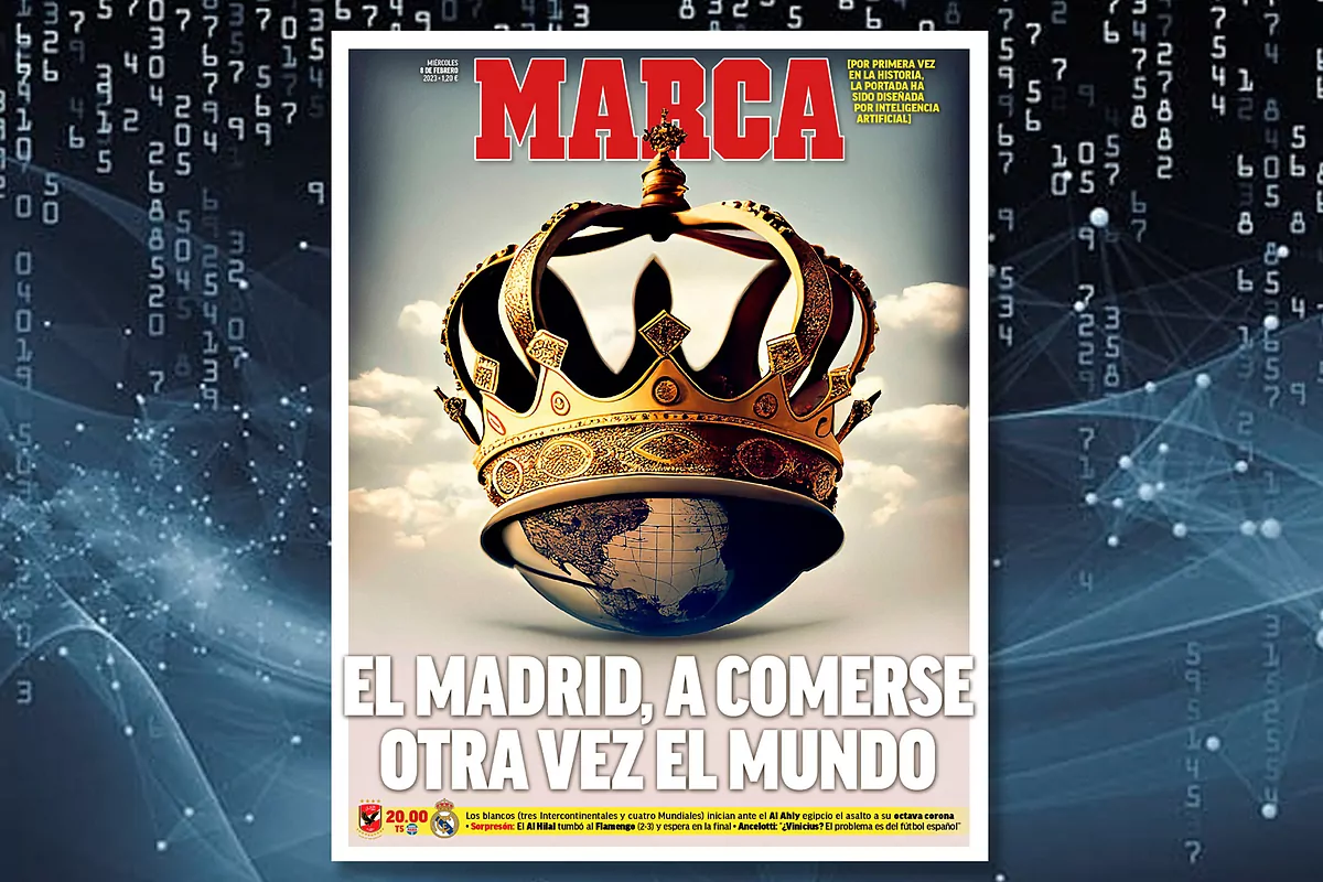 Real Madrid: La primera portada de MARCA realizada con inteligencia ...