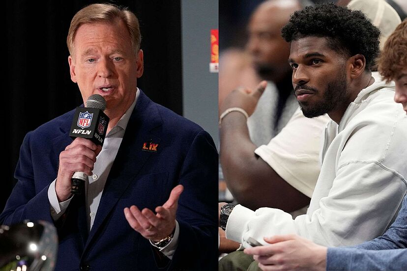 Shedeur Sanders is left confused after he gets a cryptic message from NFL  commissioner Roger Goodell | Marca