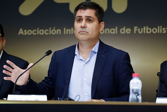 David Aganzo, durante la presentaci�n de AIF