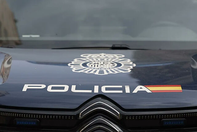 Un coche de la Polic�a Nacional.