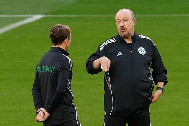 Rafa Ben�tez, hoy en La Cartuja