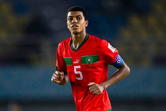 Ait Boudlal, en un partido con las inferiores de Marruecos.