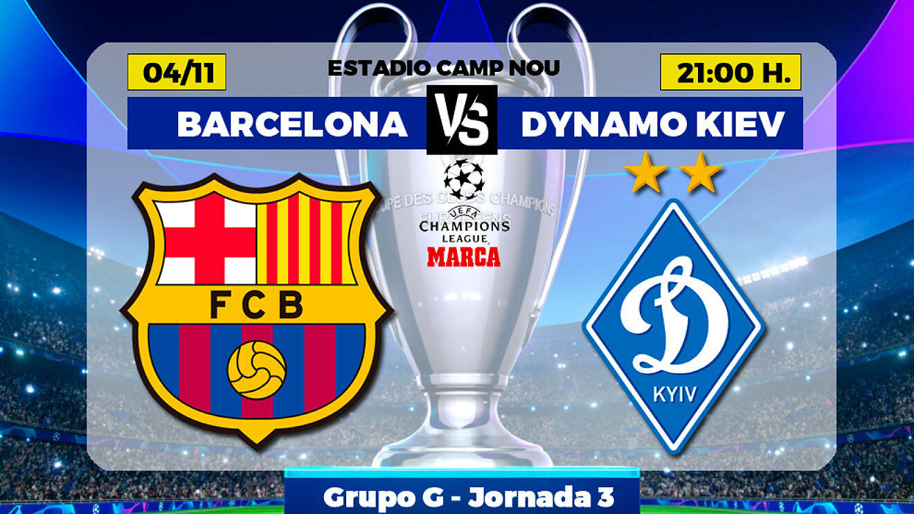 Champions League: Barcelona - Dinamo de Kiev: horario y dónde ver en TV ...