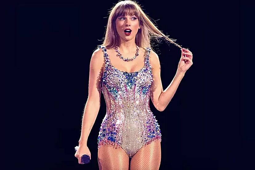 taylor swift golden globes 2024 dress Rose Gold Katy Dress main image 0