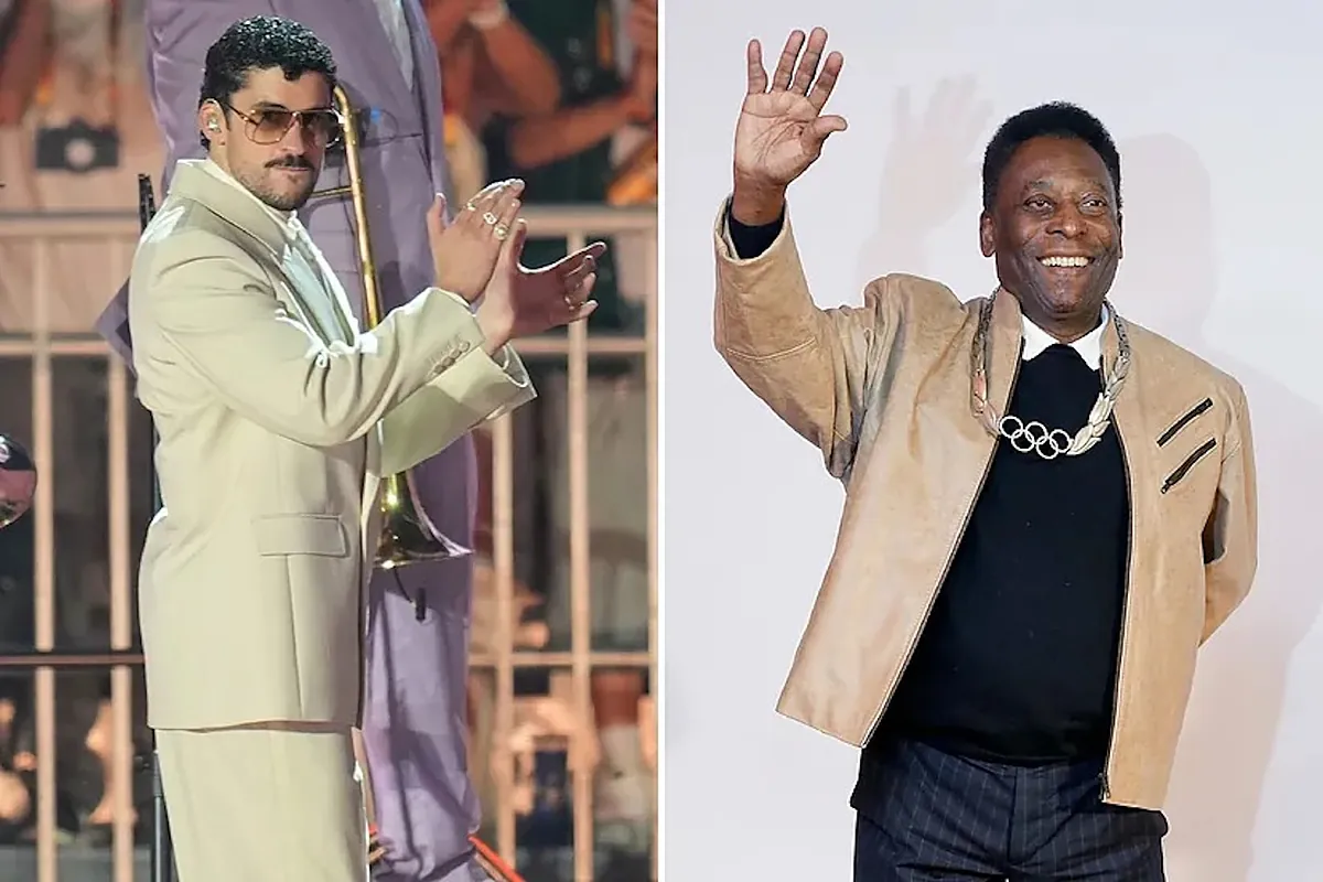 This was Bad Bunny's tribute to Pele during his show in Brazil