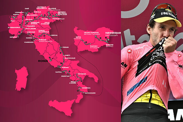 Etapas del Giro de Italia 2026: recorrido y perfil