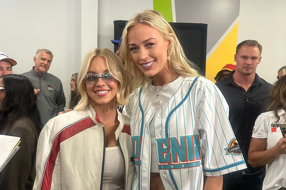 Sophie Cunningham's cheeky moment with Sydney Sweeney steals the spotlight at NASCAR