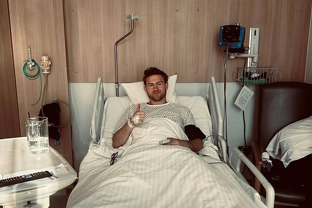 De Ligt en el hospital.