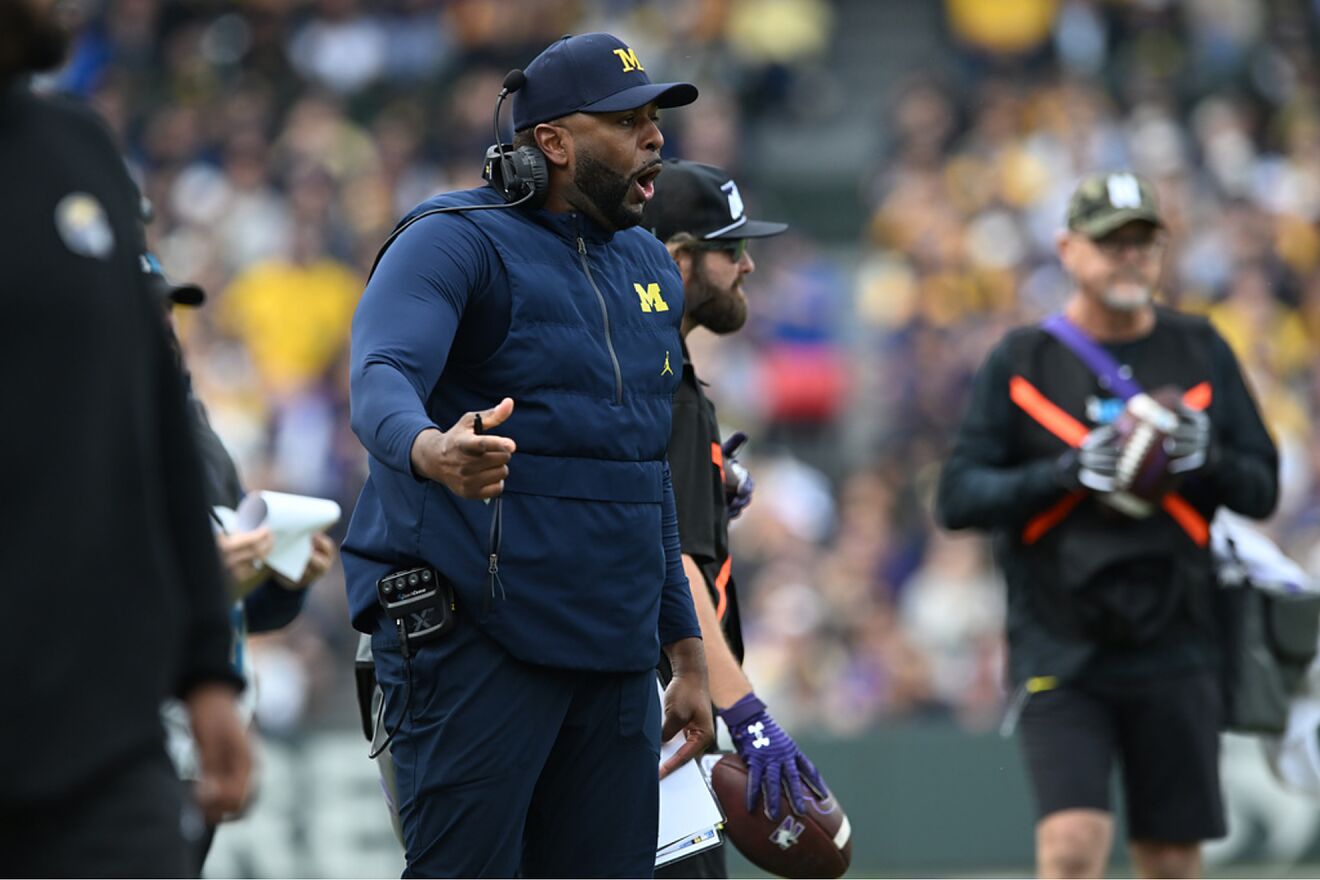 Michigan head coach Sherrone Moore