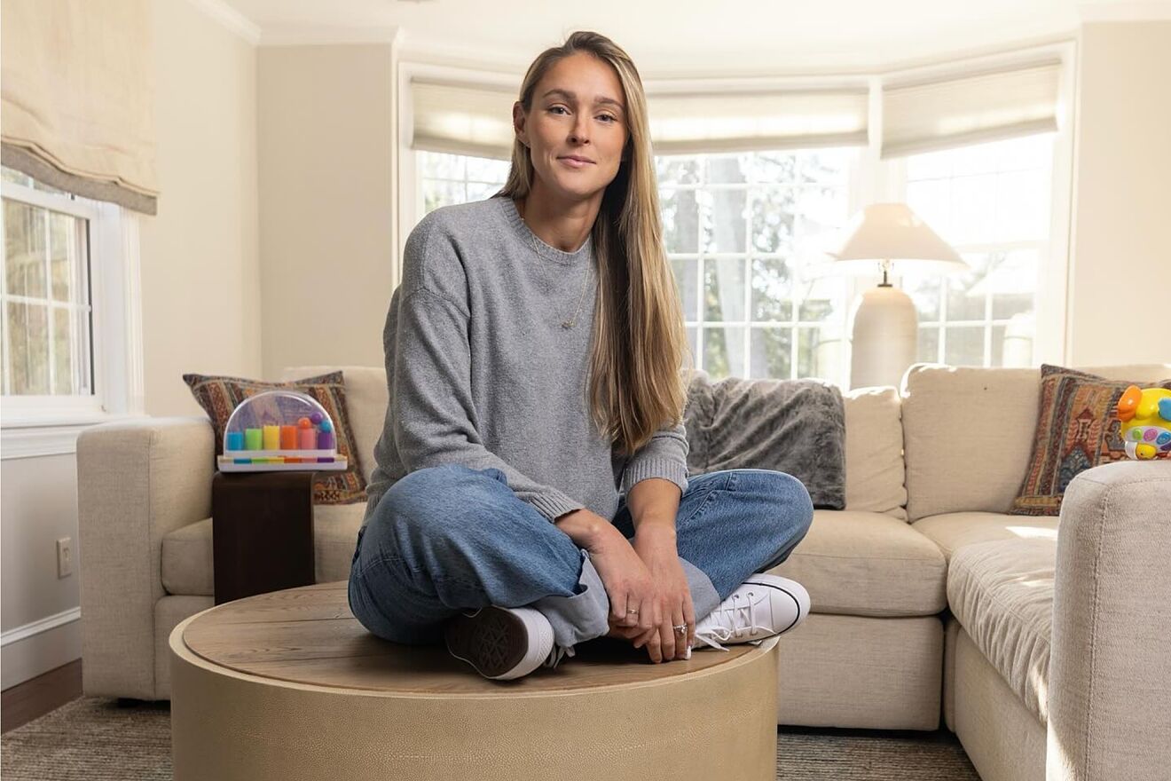 Kylie Kelce revealed her journey from body struggles to...