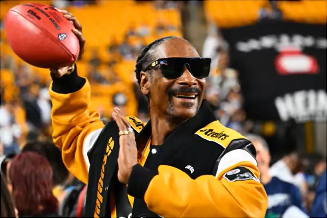 Snoop Dogg on the NFL show.