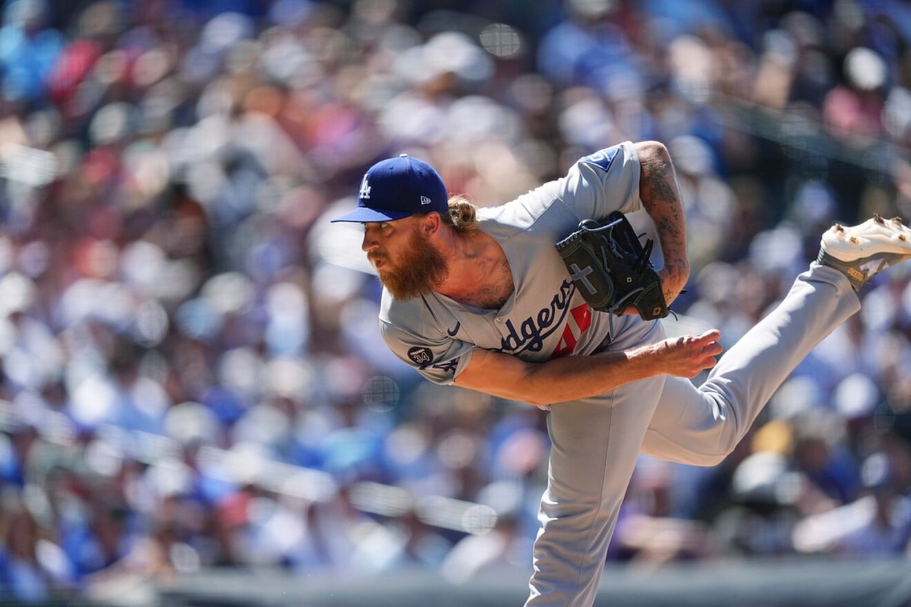 Los Angeles Dodgers relief pitcher Michael Kopech.