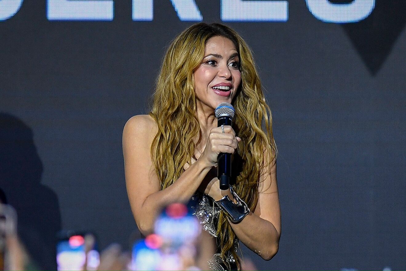 Shakira celebrates the official release of her new album, "Las Mujeres...