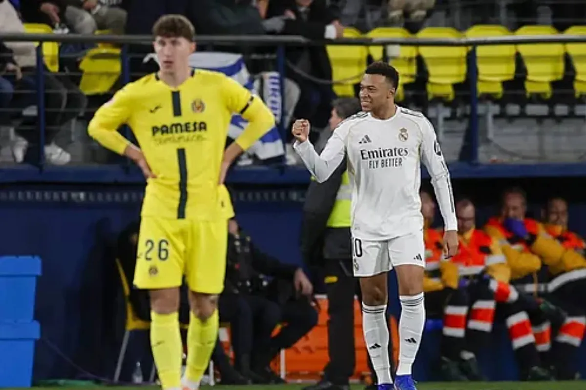 A brace from Mbappe allows Real Madrid to climb to the top of the table