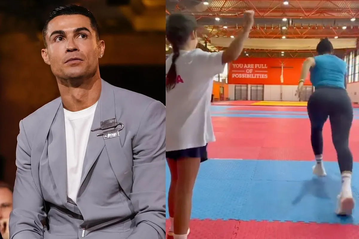 Cristiano Ronaldo's daughter Eva beats Georgina in a race with a head start and melts hearts online