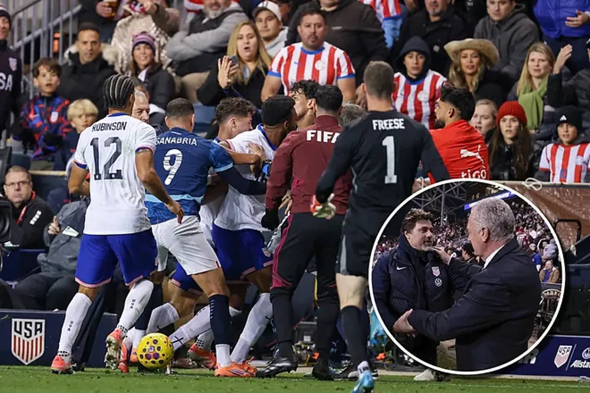 Everything that happened in the controversial end of the USA vs Paraguay: this was the embarrassing fight