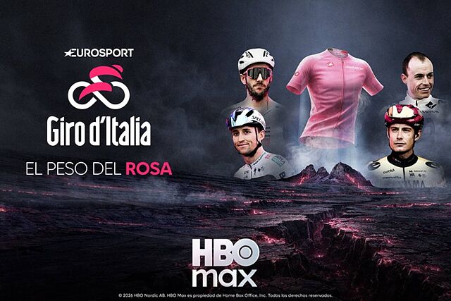 Cartel del Giro de Italia en Eurosport.