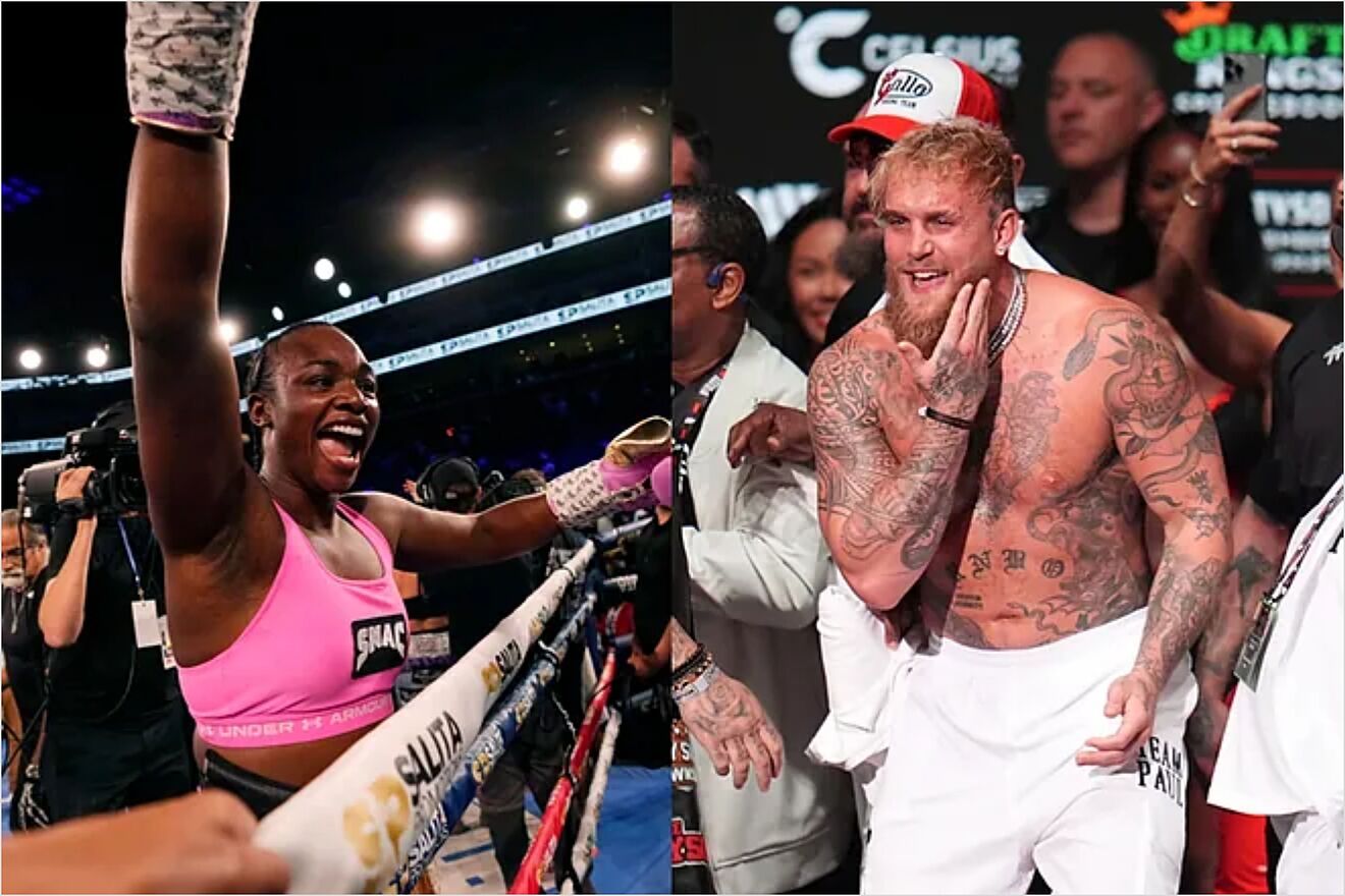Claressa Shields and Jake Paul