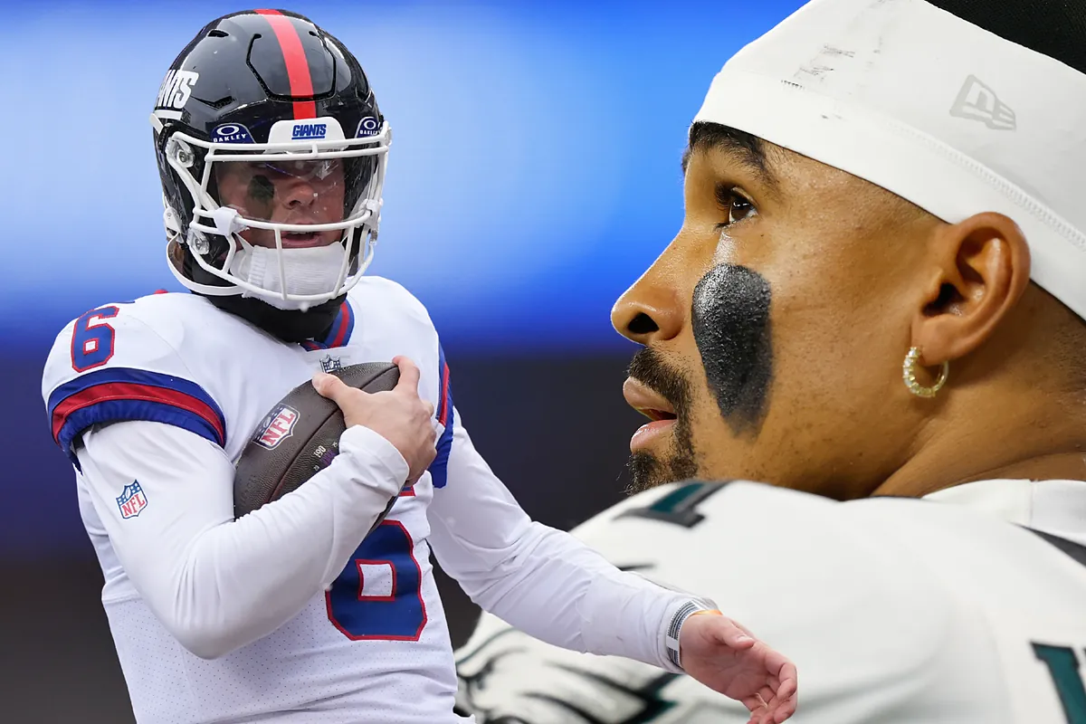 Jaxson Dart, the New York Giants' rising star, has become involved in a major controversy with Jalen Hurts, quarterback of the Philadelphia Eagles
