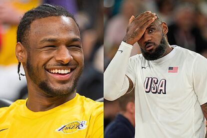 Bronny James warned to 'take it easy' in the NBA and calm LeBron's worst  fears | Marca