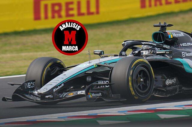 Russell, en el GP de Jap�n donde acab� cuarto.