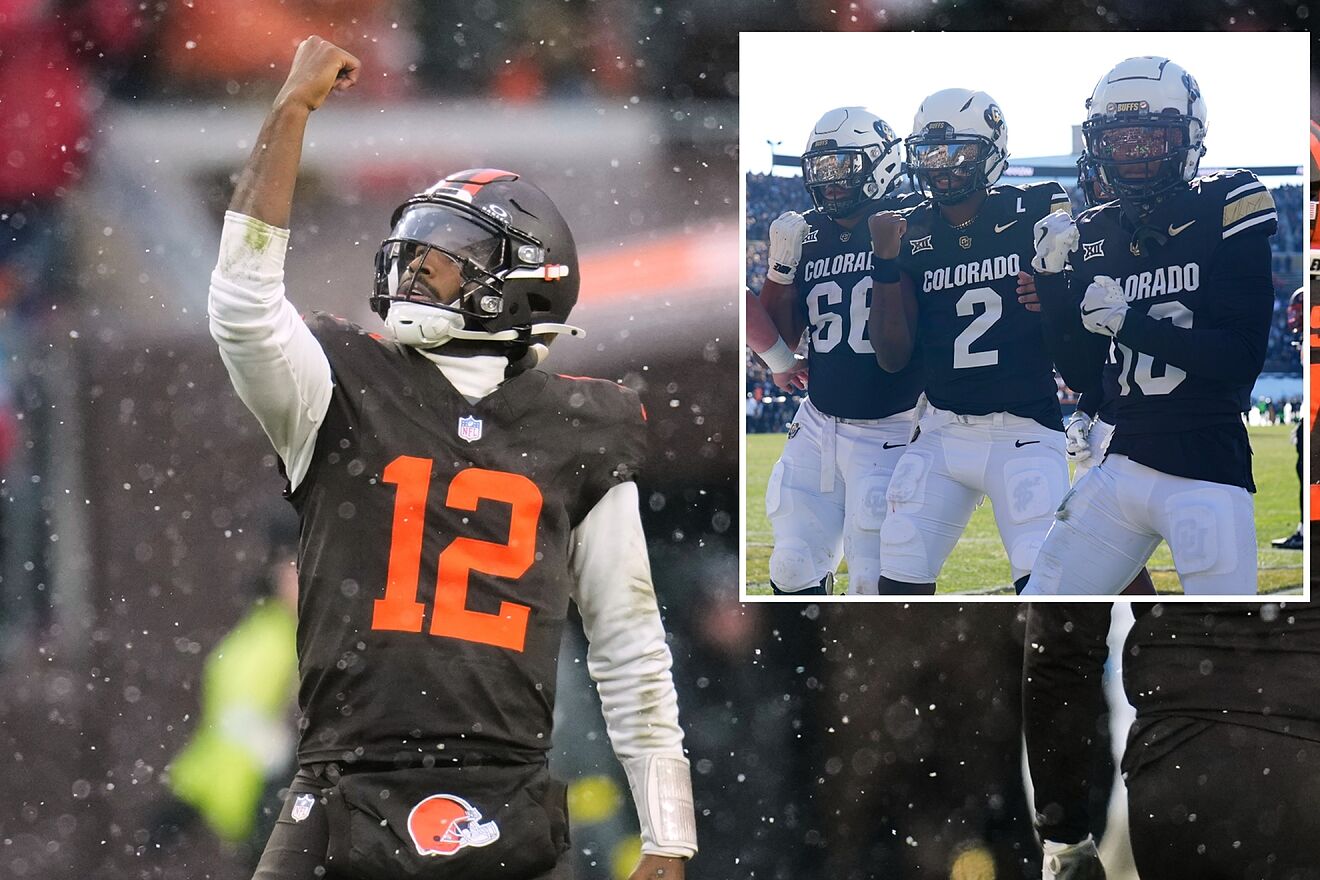 Shedeur Sanders making his trade mark celebration