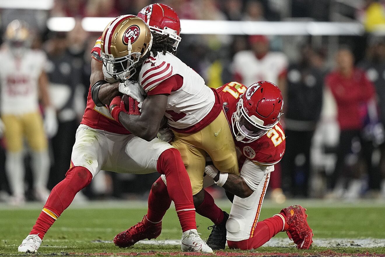 Brandon Aiyuk in action against the Kansas City Chiefs