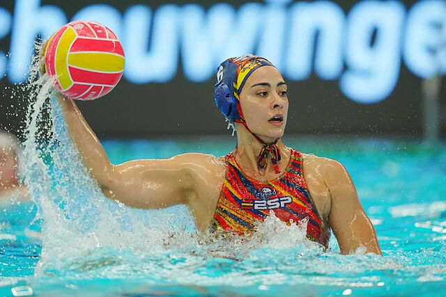 Paula Cresp�, en un partido de la Copa del Mundo.