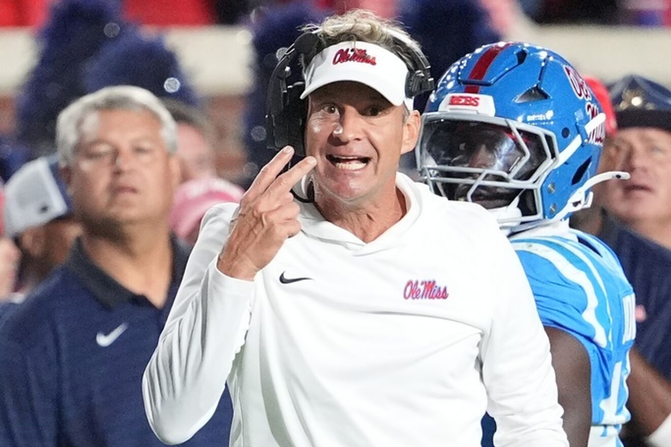 Mississippi head coach Lane Kiffin